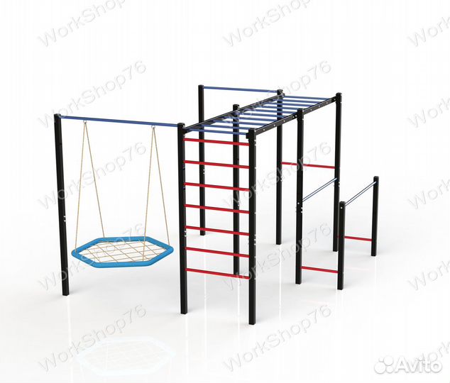 Спортивная площадка воркаут брусья турник рукоход