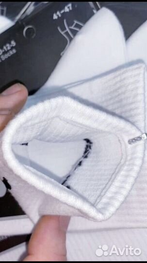 Носки nike высокие белые