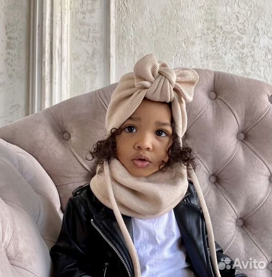 Шапка и снуд для девочки