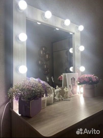 Зеркало с лампочками