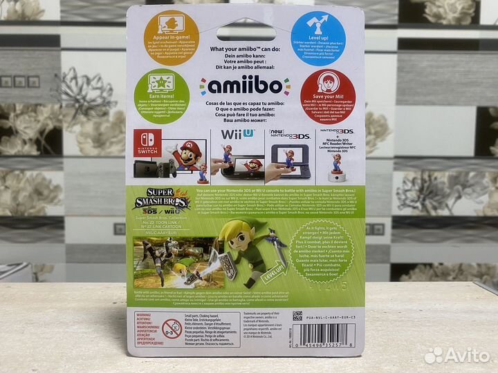 Amiibo Toon Link No.22 (Super Smash Bros, Европа)