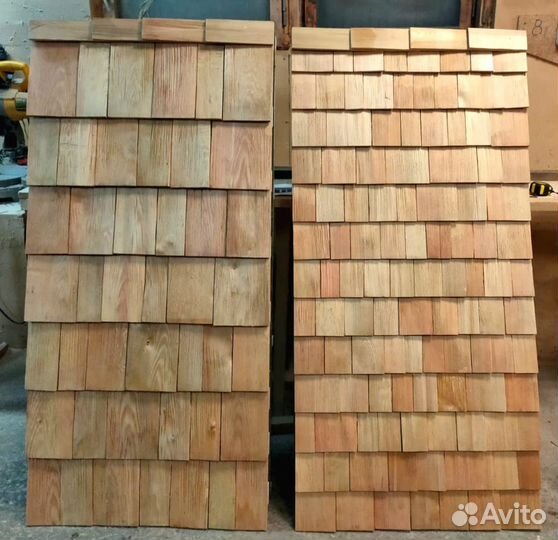 Дранка, шинделя Holzschindeln лиственница фасад