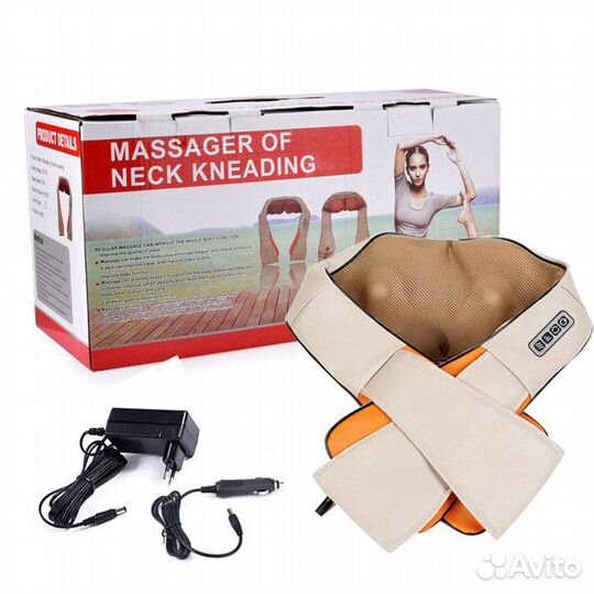 Роликовый Массажер Neck Kneading для шеи и плеч