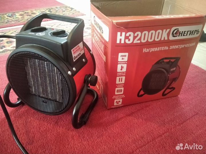 Электрический обогреватель с вентилятором