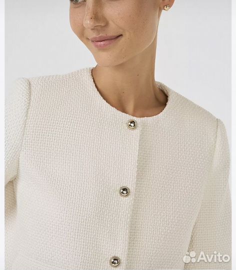 Укороченный твидовый жакет O'stin р.М новый