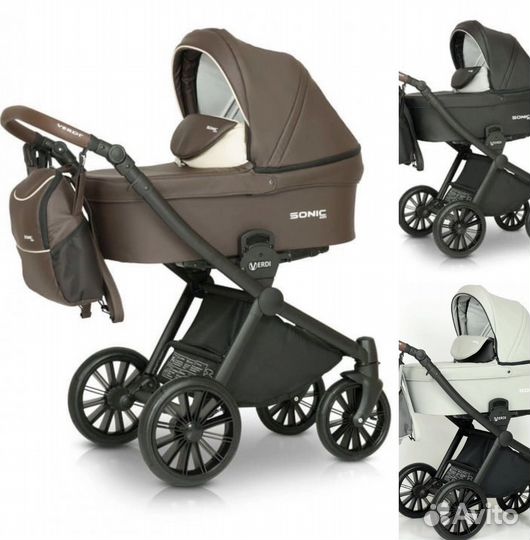 Коляска verdi sonic 3в1 эко-кожа