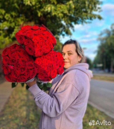 Розы, букет, красные розы, букет цветов, доставка