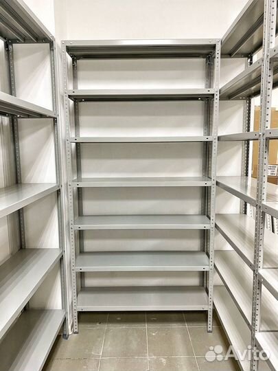 Металлические стеллажи. Нагрузка 100кг на полку