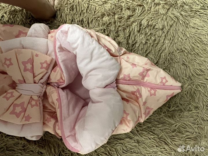 Конверт на выписку для девочки осень/весна Clapsy