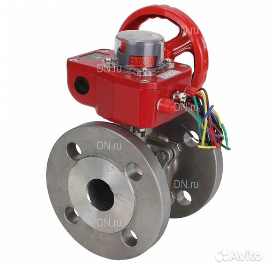Кран шаровой DN.ru BV3232P(2pc) -FP-F-ISO-H Ду200 Ру16 полнопроходной двухходовой, нержавеющая сталь