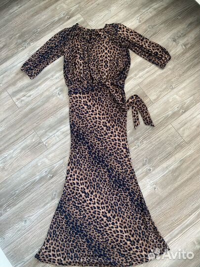 Платье леопард 44-46
