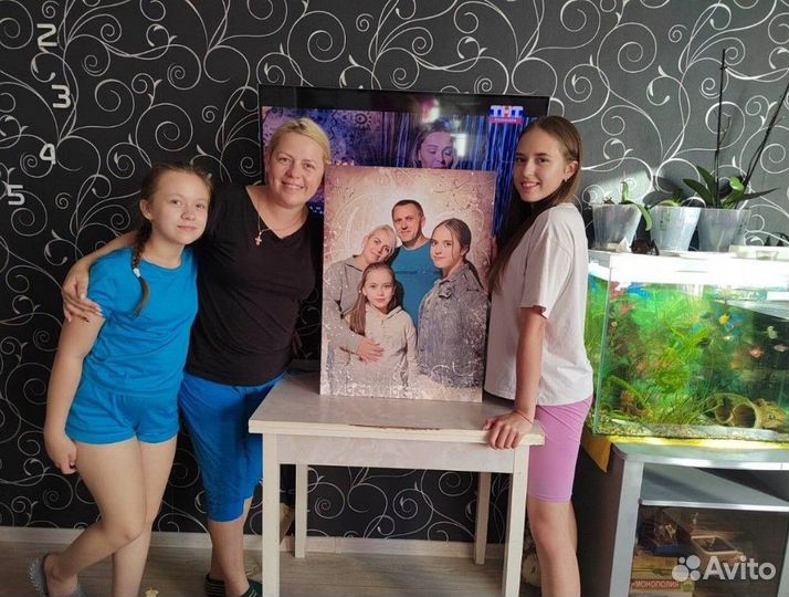 Портрет по фото на холсте Курск