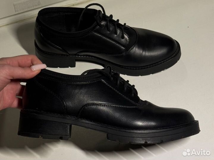 Полуботинки дерби женские