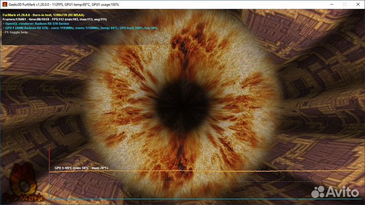 Видеокарта AMD Radeon RX570 8GB 256-bit gddr5