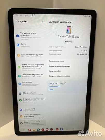 Планшет samsung galaxy tab s6 lite