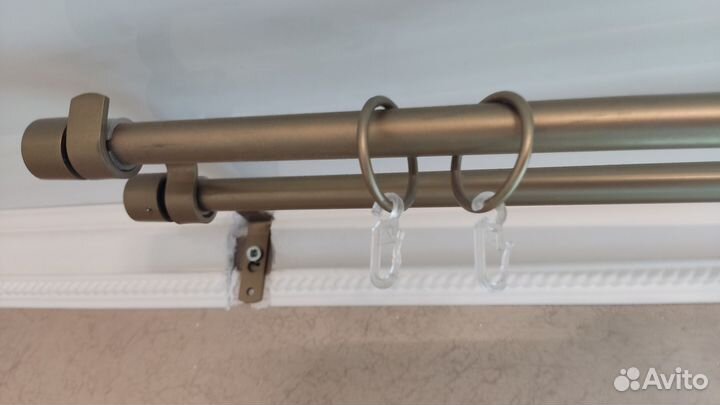Карниз металл двухрядный 310см