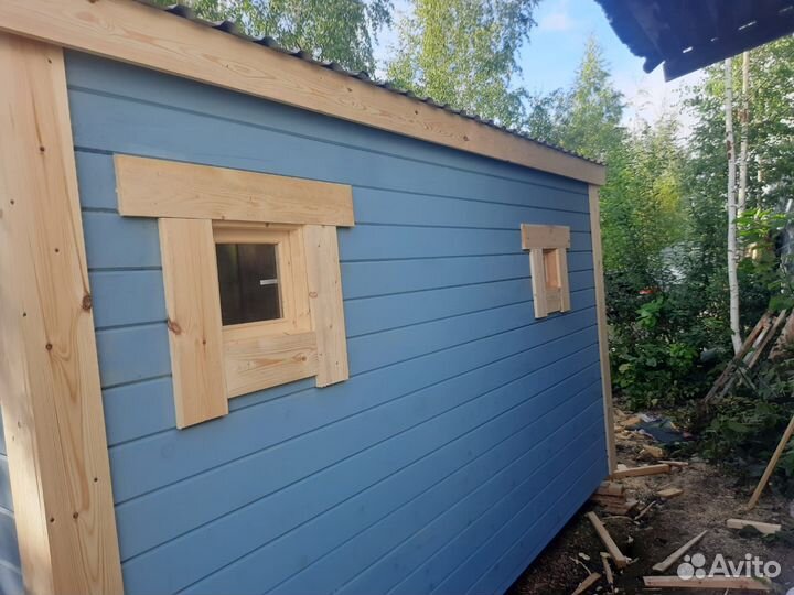 Баня перевозная брусовая