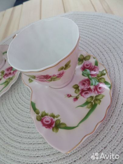 Чайный набор на 2 персоны. Фарфор