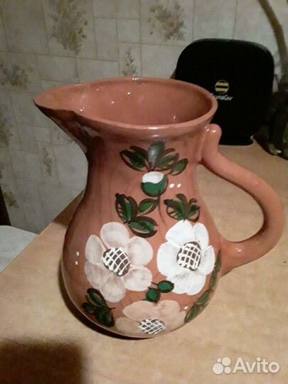 Большой кувшин глиняный СССР