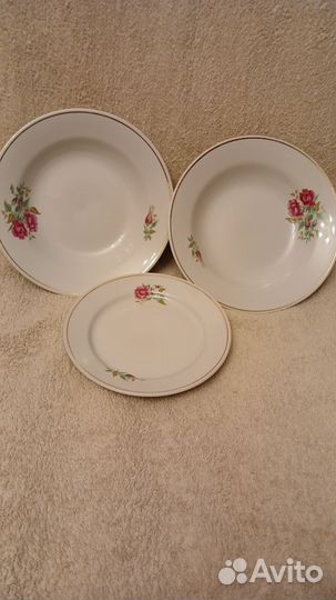 Старинная тарелка.Редкое клеймо кз-Раменское 40-е