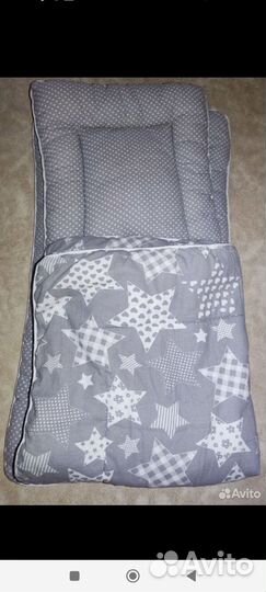 Матрасик,подушка и одеяло в детскую коляску