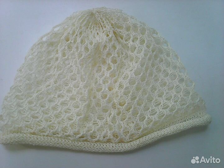 Летняя новая женская ажурная льняная шапочка