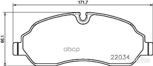 Колодки тормозные P24171 Brembo