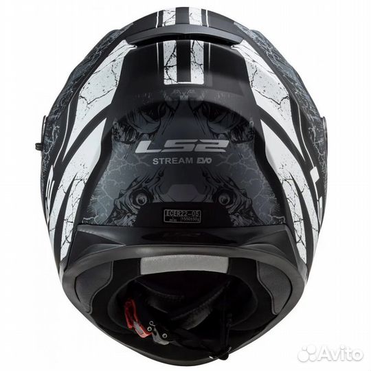 Мотошлем LS2 FF320 stream EVO throne black-grey