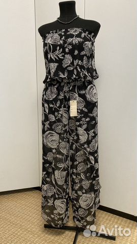 Пляжный комбинезон летний шифон 46-52