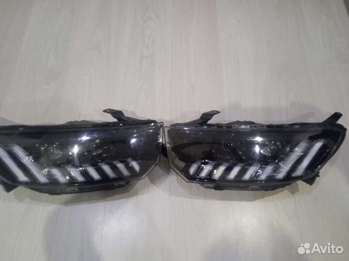 Тюнинг фары в стиле Audi для Лада Гранта fl