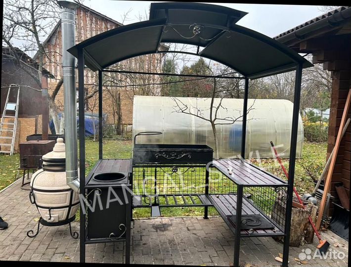 Мангал с крышей
