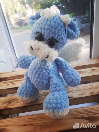 Плюшевый дракон/ручная работа/игрушка