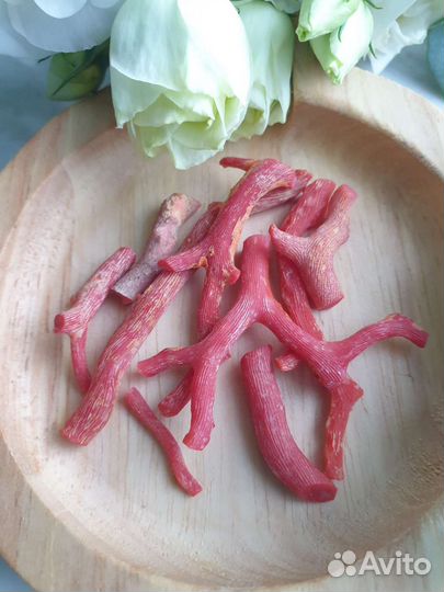 Натуральный красный коралл для васту