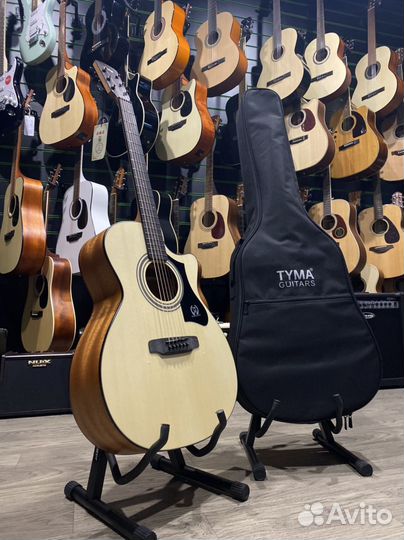 Tyma TG-1 акустическая гитара с чехлом (Массив)