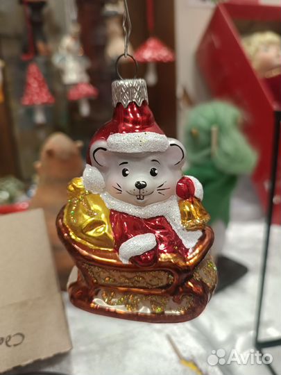 Елочные игрушки Элита Лисичанск Мышонок украшение