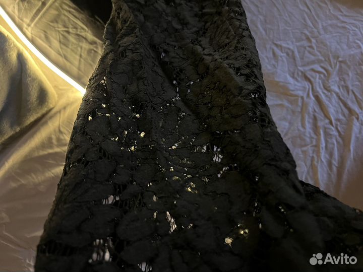 Кружевные плотные брюки 44-46р