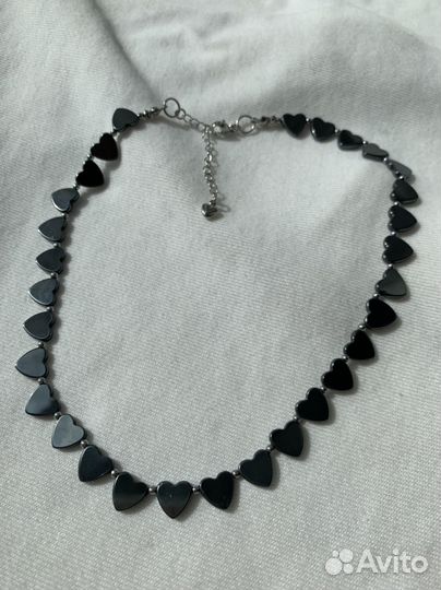 Ожерелье чокер из гематита