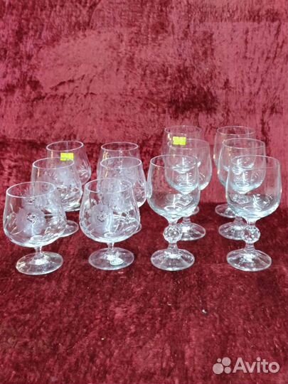 Хрустальные Бокалы Для Бренди Чехословакия