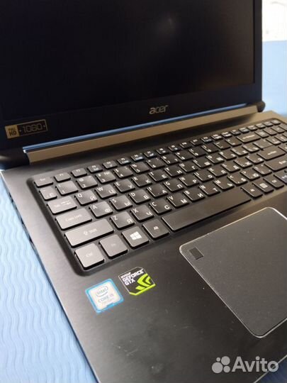 Ноутбук Acer core i5/16/gtx 1050/SSD nvme/HDD/FHD