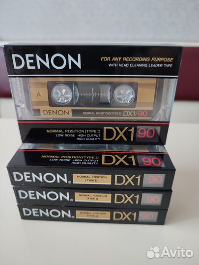 Аудиокассеты новые запечатанные denon DX1 90