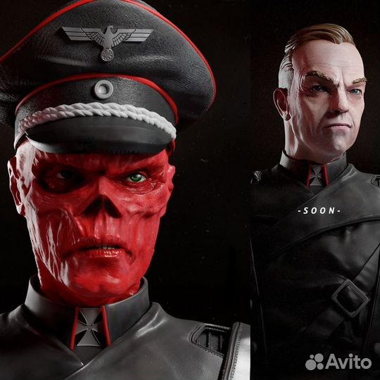 Красный Череп Marvel 3D модель