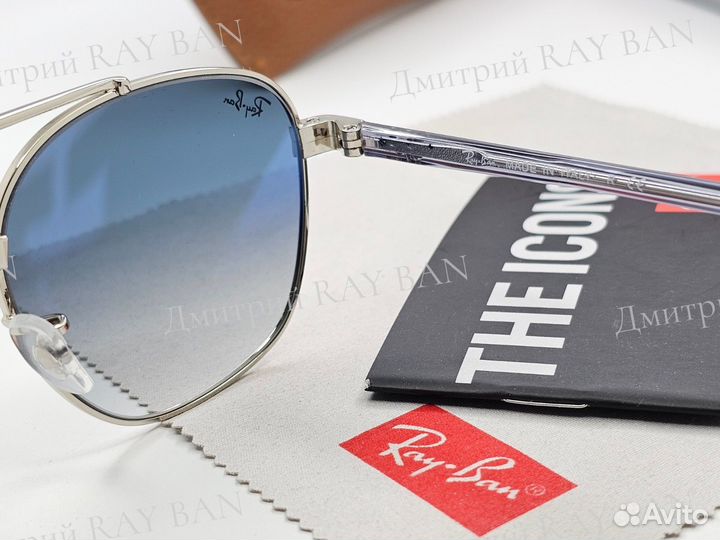 Очки Ray Ban 3688 Blue Gradient Стекло