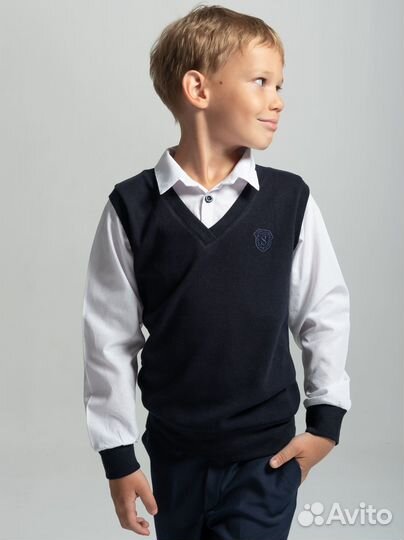 Рубашка школьная для мальчика белая