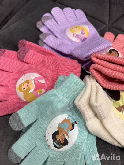 Перчатки принцессы для девочки 3-5 лет george