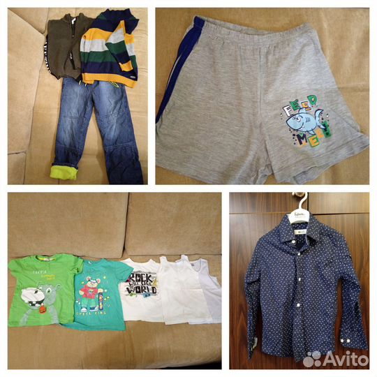 Детские вещи пакетом 110 размер