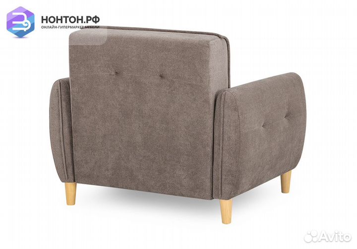 Кресло еврокнижка Анита светло-коричневое