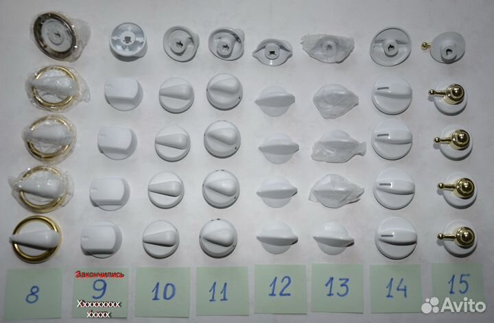 Ручки для варочных поверхностей и духовок