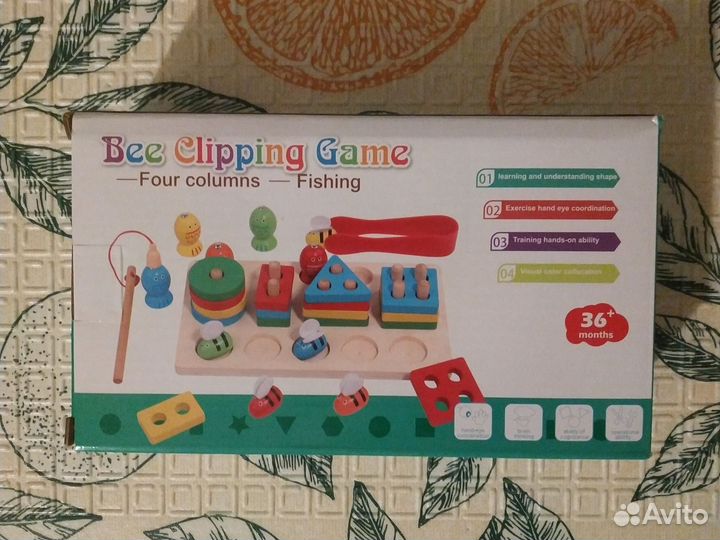 Деревянная игрушка Монтессори сортер