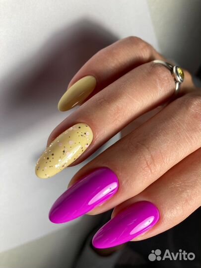 Комбинированный маникюр с покрытием гель лак