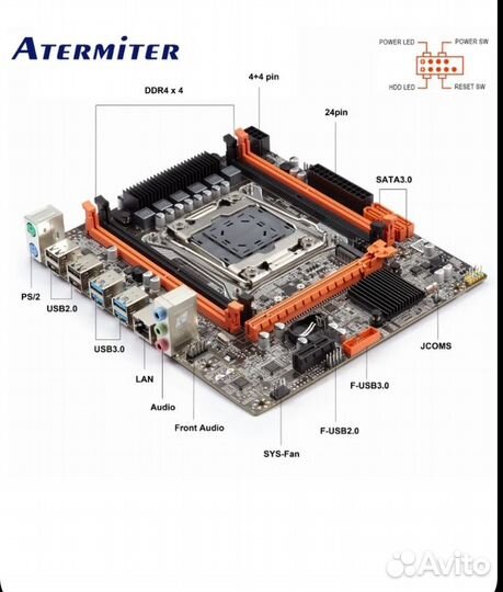 Комплект Intel Xeon X99 E5-2660V3 16GB LGA 2011